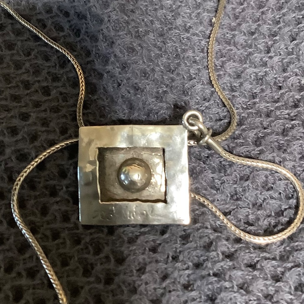 Silpada 925 Silver & Pearl Necklace - Picture 6 of 6